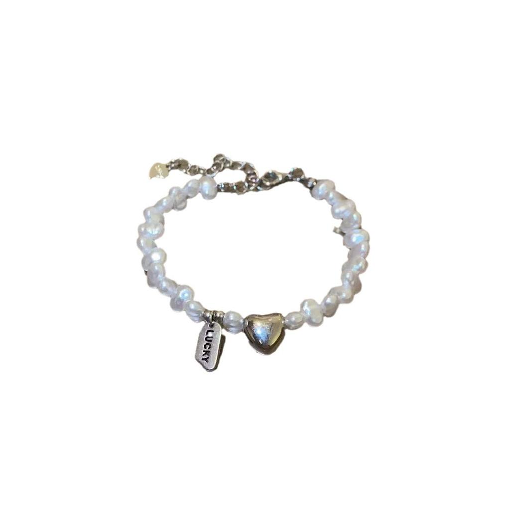 French retro imitation pearl bracelet new light luxury fashion celebrity style design sense versatile bracelet gift