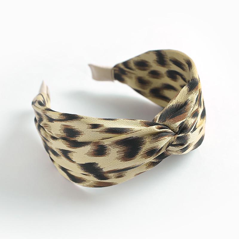 Dongdaemun Has The Same Fabric Versatile Leopard Print Headband, Crossed Simple Mori Headband, Wide Edge Headband.