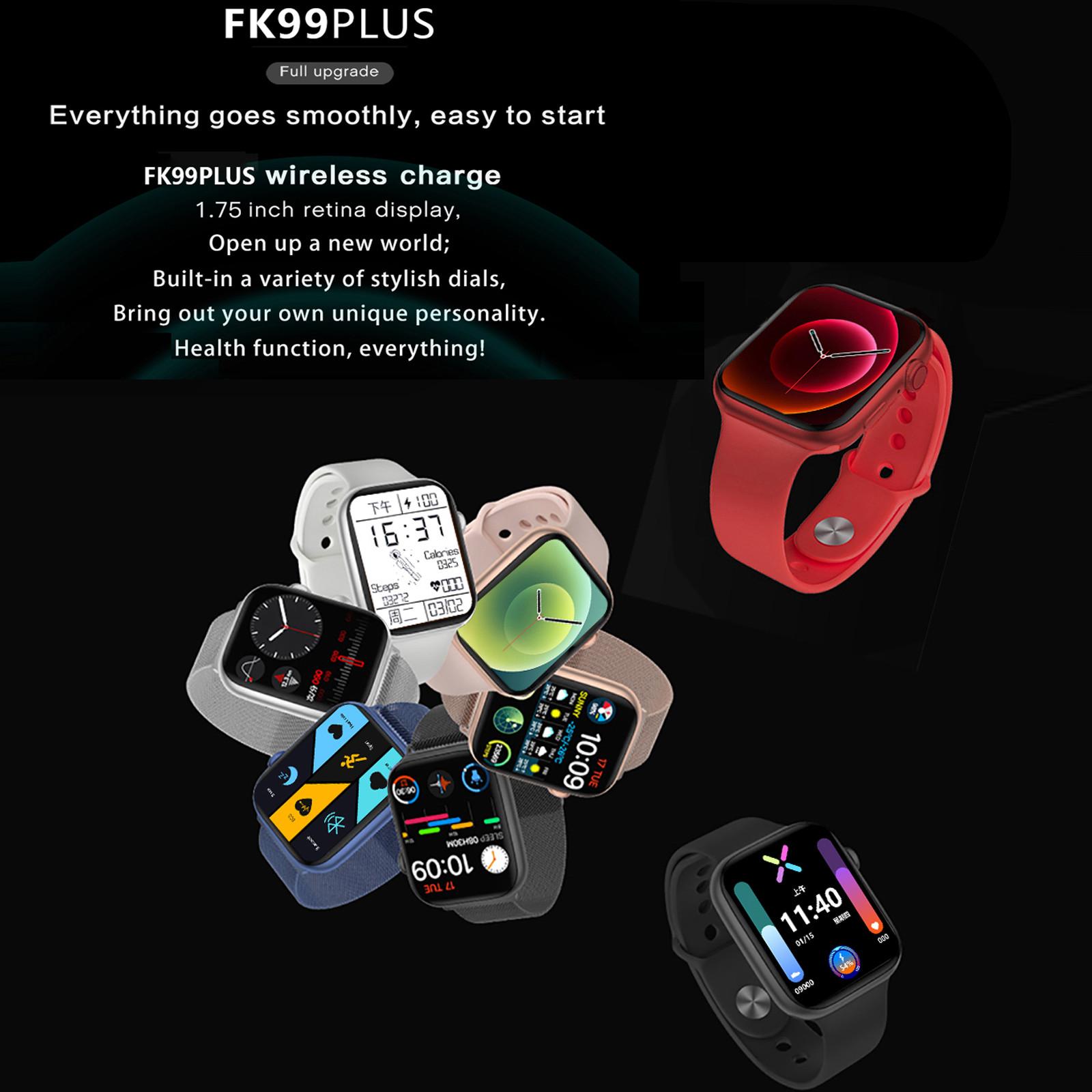 

2021 Iwo FK99 Plus Smart Watch 44mm 1.75 Inch Bluetooth Call Heart Rate