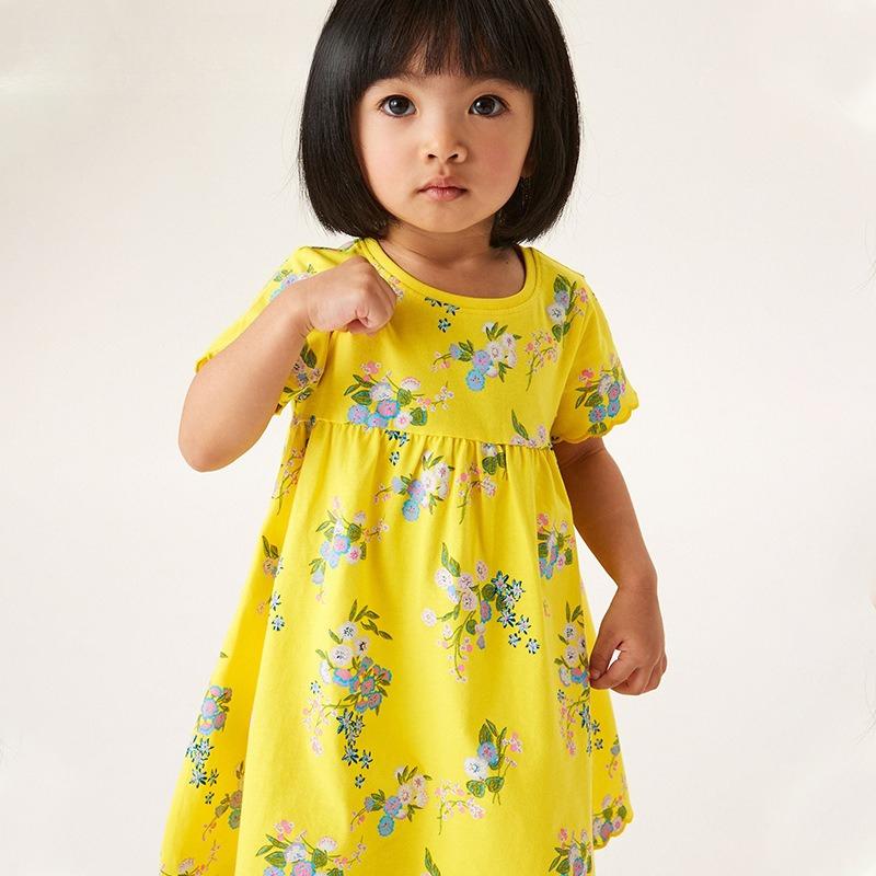 Sommer Neuheiten: Mädchenkleider Prinzessinnenkleider für Mädchen Freizeit Rundhals Mode Print Kinderkleider