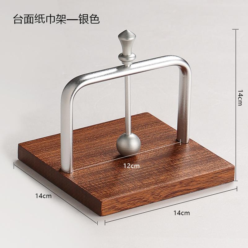 Servetthållare och dispenserställ i trä för bordsskiva, robust bas för restaurang, café, hemmakökbänk