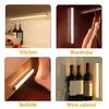 10/20/30CM LED PIR Motion Sensor Light USB Rechargeable Wireless Night Light Bedroom Kitchen Cabinet Wardrobe Staircase Hallway Ultra Slim Lamp