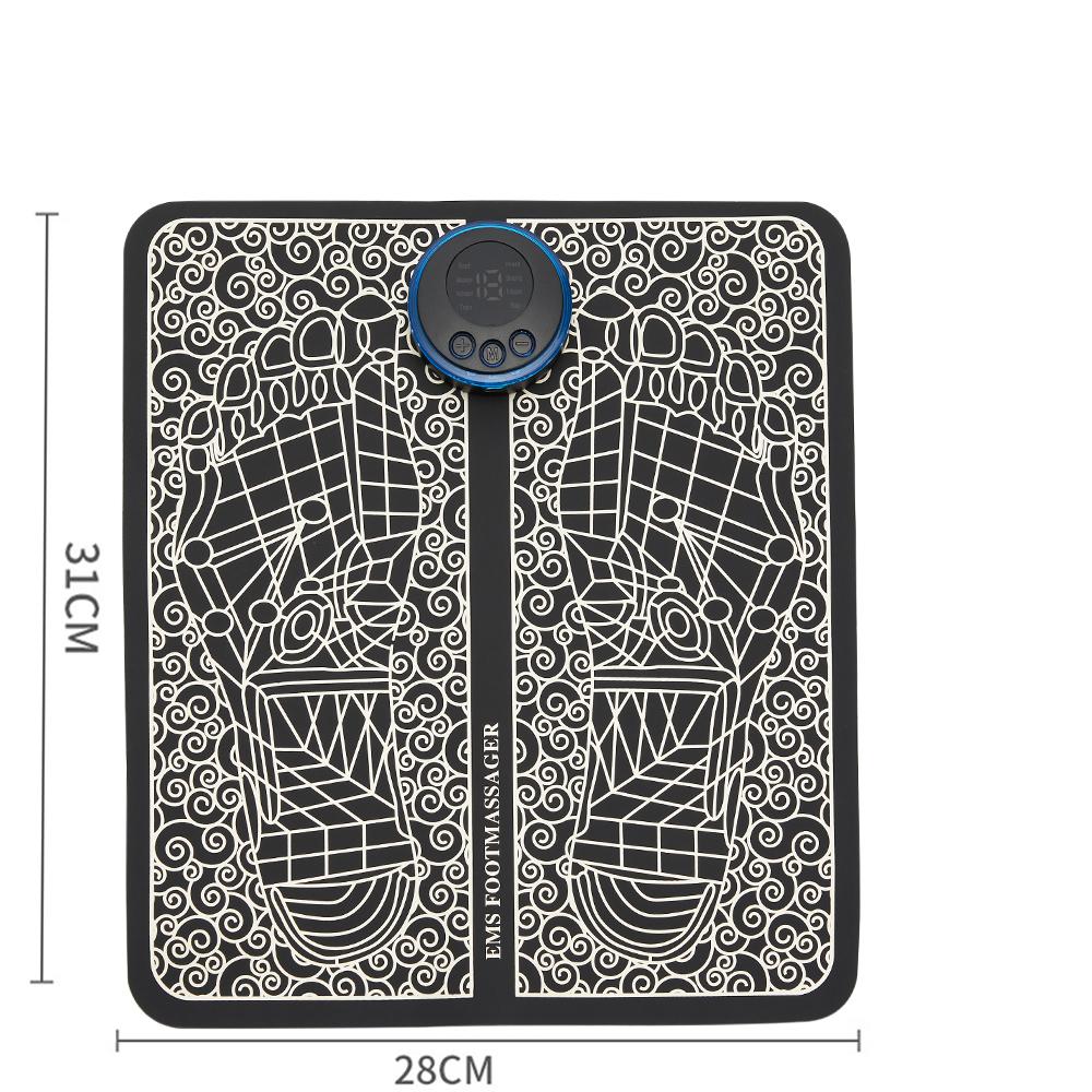 

EMS массажер для ног, портативный складной массажный коврик, импульсная стимуляция мышц, улучшение кровообращения, облегчение боли, расслабление ног