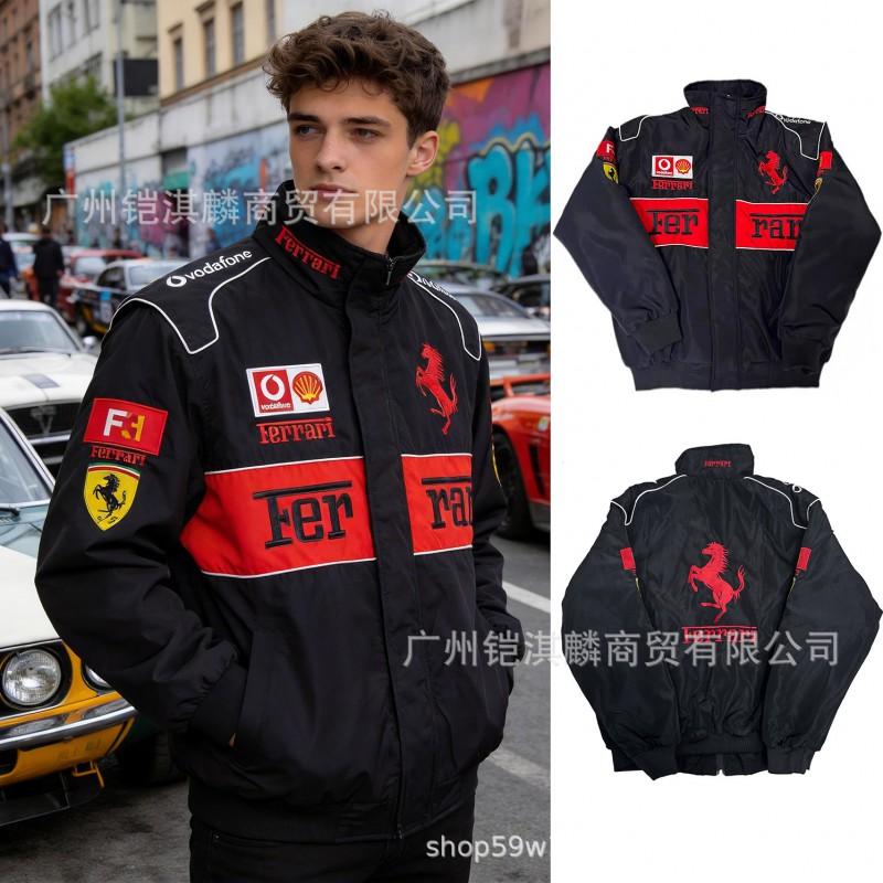 Gruba Bawełniana Haftowana Kurtka Motocyklowa Unisex Ciepła Odzież Wierzchnia Sporty Rowerowe