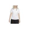 Sportswear Club Essentials Knit Short Sleeve Drop Shoulder T-Shirt Women Tops White DX7903-100