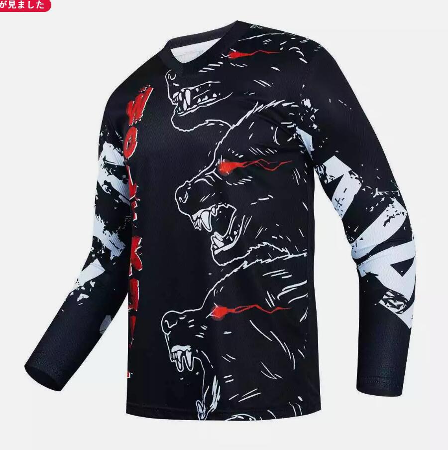 Downhill wear, mountain off-road motorcycle racing suit, outdoor cycling sports sportswear, men's cycling wear, and various personalized tops