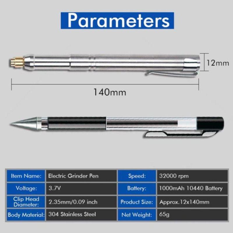 Wiederaufladbarer Mikro-Gravurstift Jade-Schnitzerei Markierungs- und Beschriftungsstift