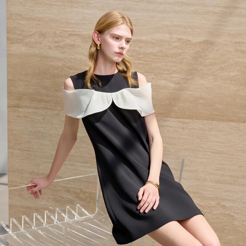 

Sancai 2025 Summer Off-Shoulder Ruffle Sleeve A-Line Mini Dress M (160/84A)