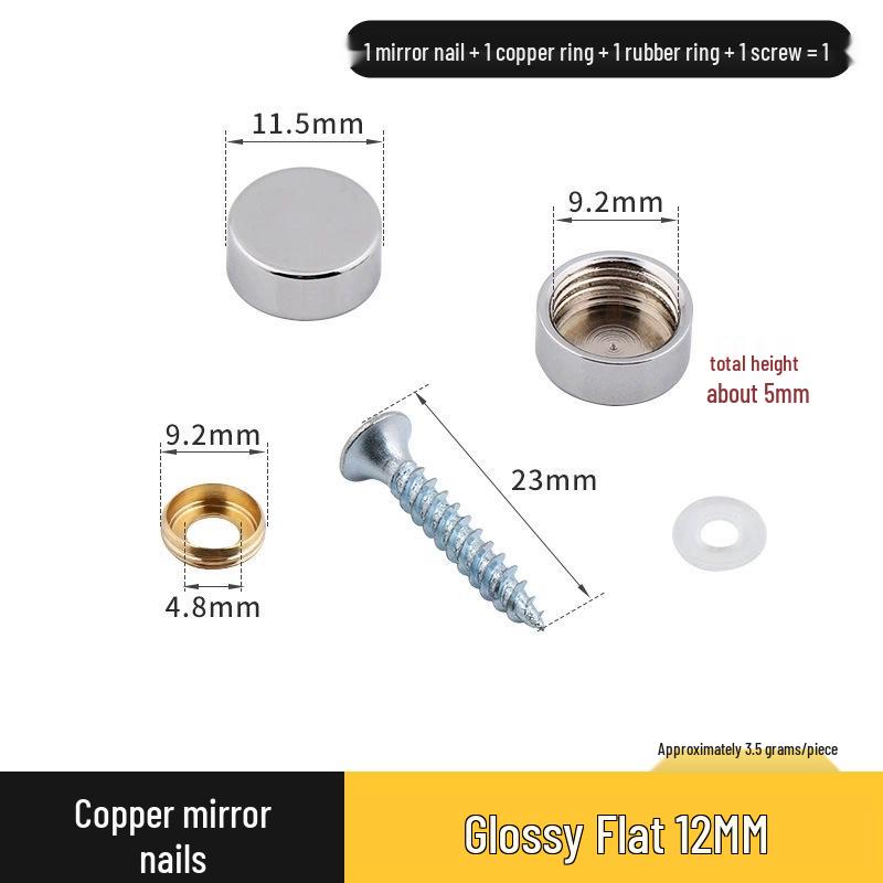 Copricerchio Specchio Rameo per Coperture Decorative