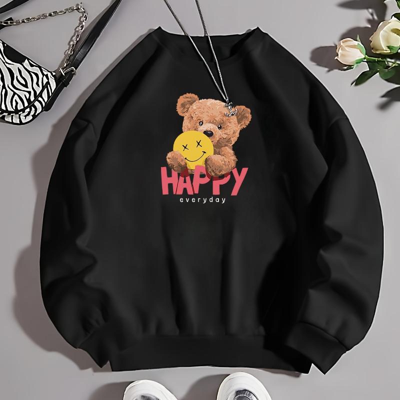 

Женская базовая толстовка с круглым вырезом, однотонная и вневременная, незаменимая вещь для базового гардероба XXL чёрный