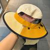 1PC Summer Thin Mesh Breathable Sunshade Bucket Hat Men and Women Outdoor Quick-drying Shawl Neck Climbing Sun Hat