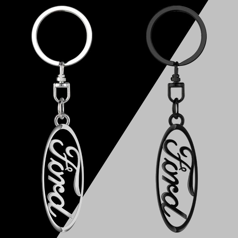 Car Accessories 3D Metal Car KeyChain Key Ring Chain Auto Styling For Ford Focus 2 MK2 MK3 Fiesta Mondeo Ranger Kuga