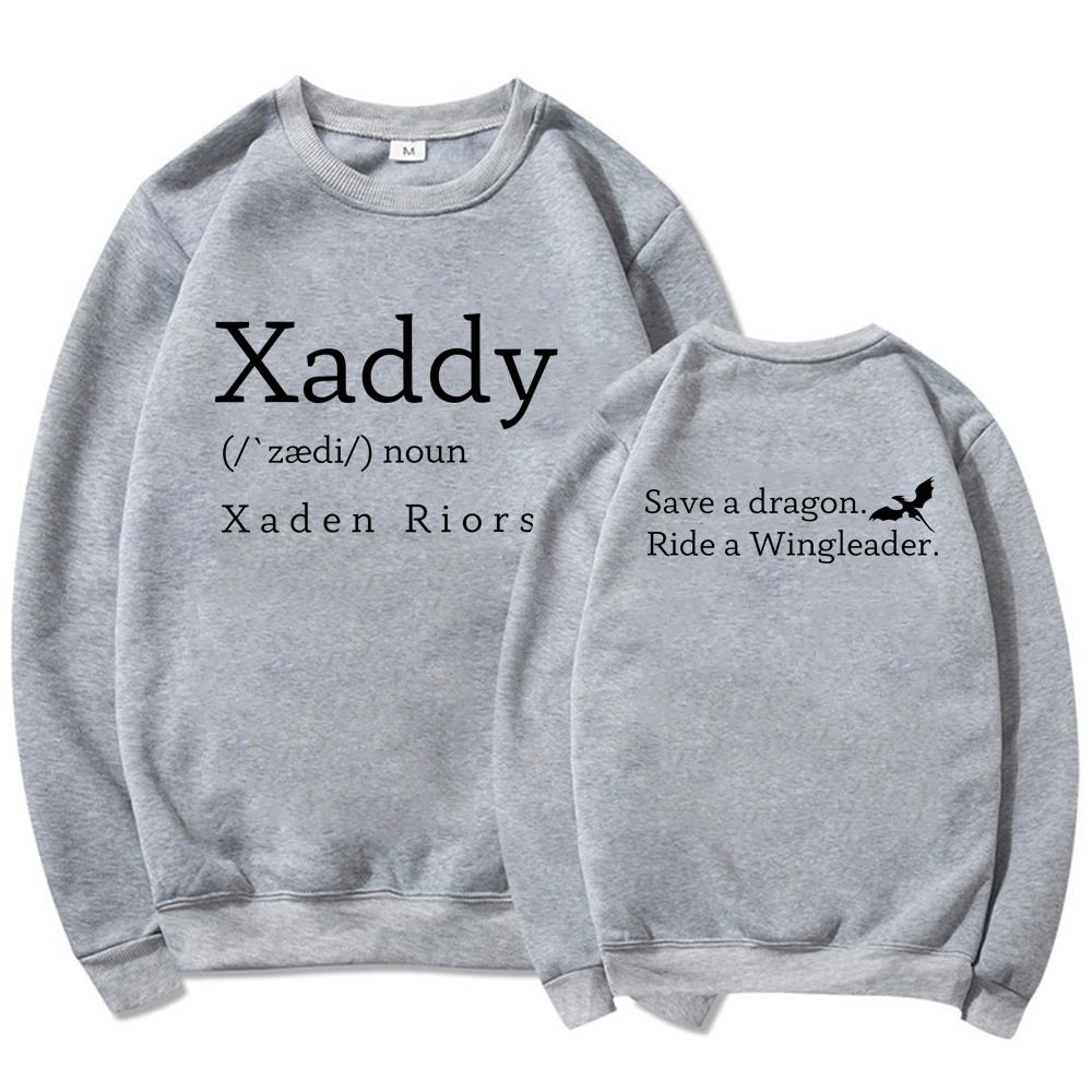 Tricou Xaddy Xaden Aripa a Patra Iron Flame Hanorac Xaden Basgiath Colegiul de Război Pulover Unisex Hanorac cu Fermoar Streetwear