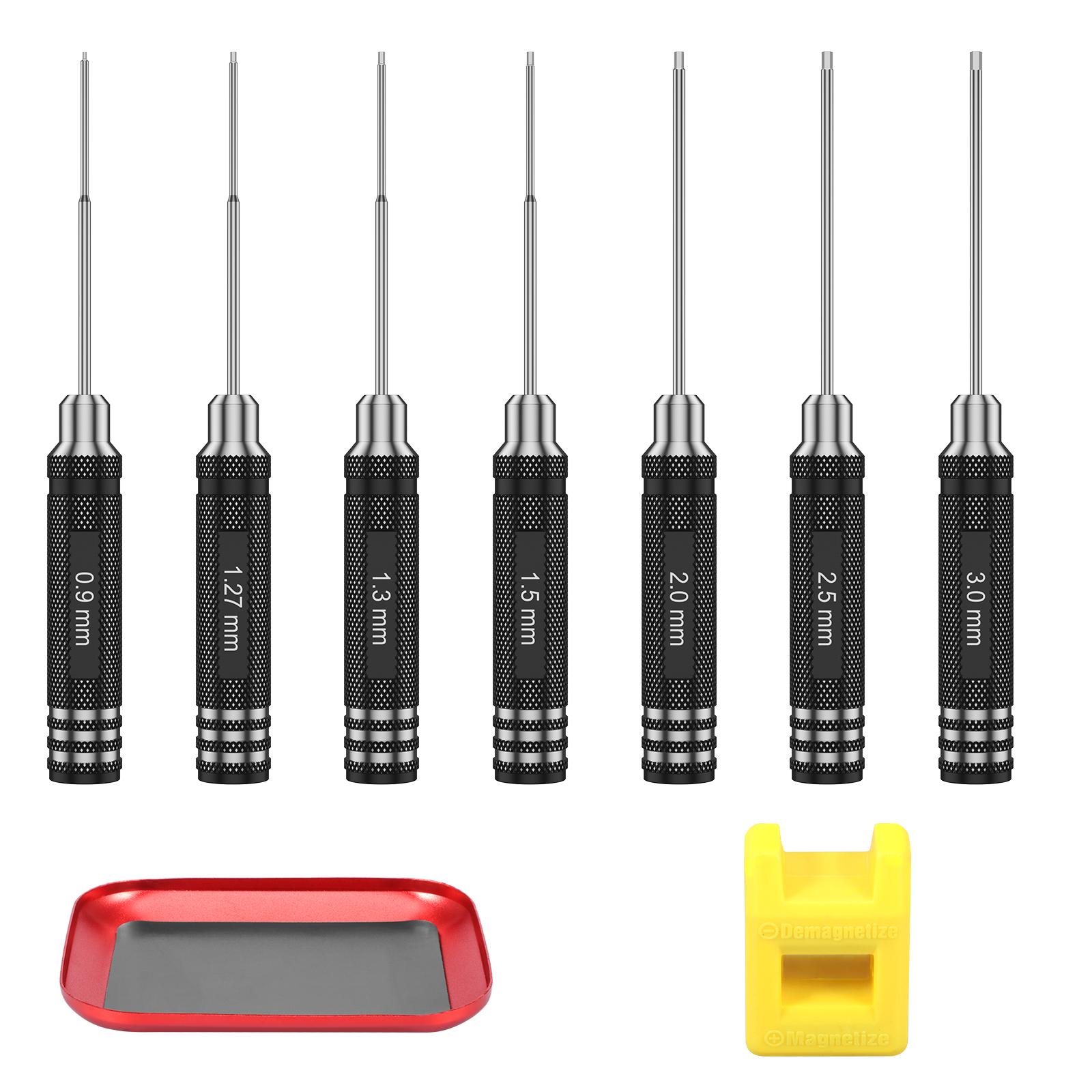 

7 Pcs Hex Screwdriver Set High Speed Steel Hexagonal Screwdriver Tools Kit for RC Helicopter Airplane Car Drone Aircraft Model