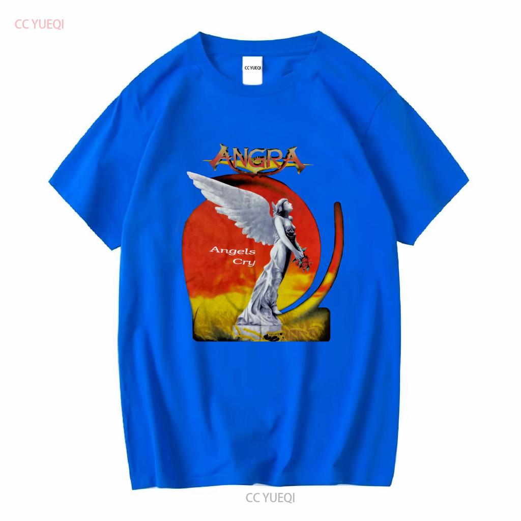 Vintage 90er Angra Angels Cry 1993 Power Metal Band T-Shirt Musik Streetwear vintage Gewaschen Herren Designer Kleidung Mode Weich