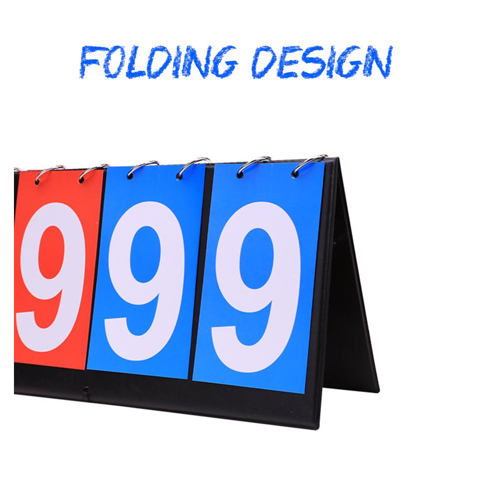 Sportovní výsledková tabule Stolní otočná tabule pro počítání skóre pro basketbal, volejbal, fotbal