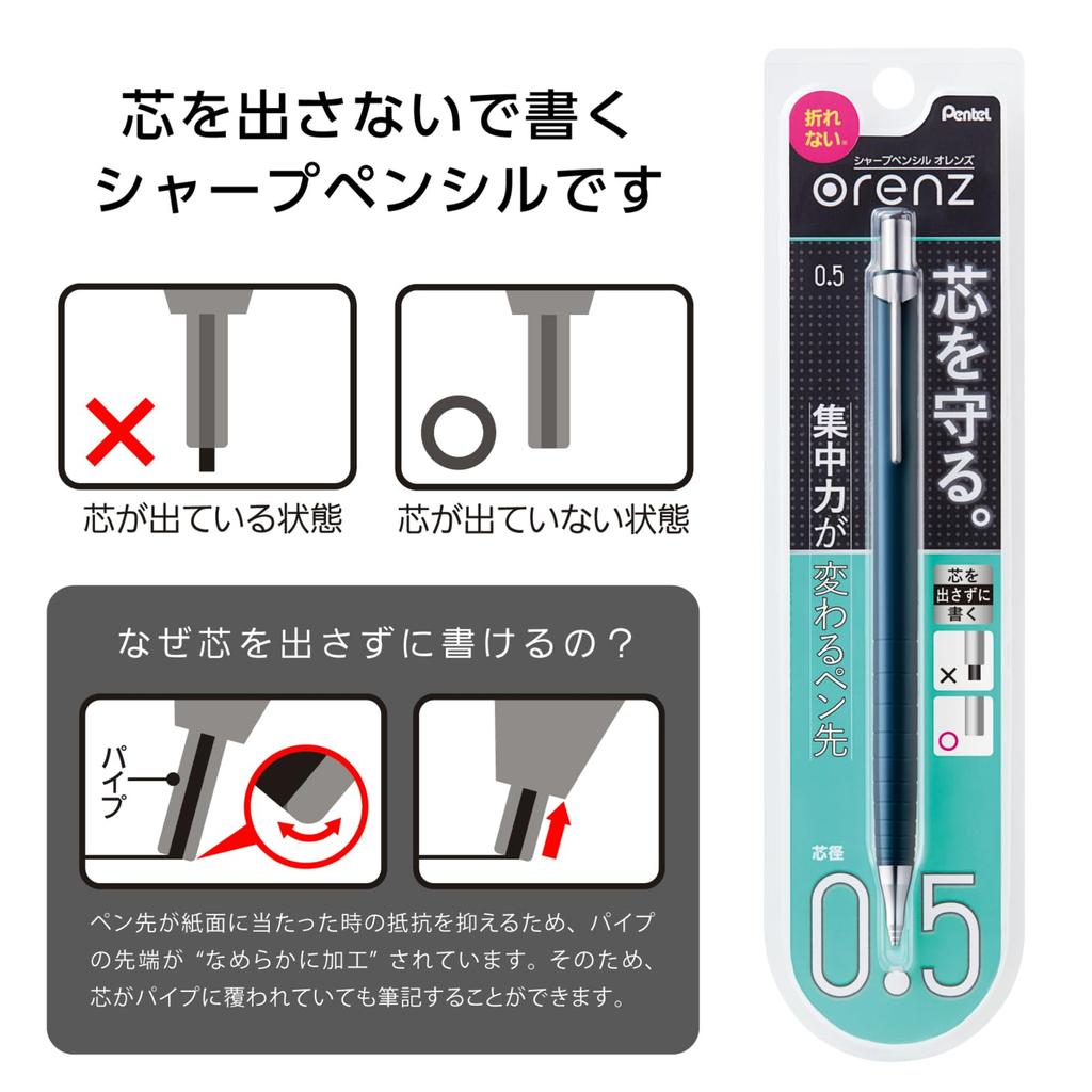 PENTEL Druckbleistift Orenz 05 Marineblau XPP505-C2