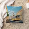 Pictures Portugal Painting Personalized Pillow Cover Kids Bedroom Wild Party Decor Pillowcase Kid Birthday Shower Gift