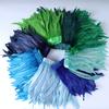 Rooster Feather Trims 2M Rooster Cock Tail Feather Fringes DIY Handicrafts for Clothes Ribbon Carnival Accessories