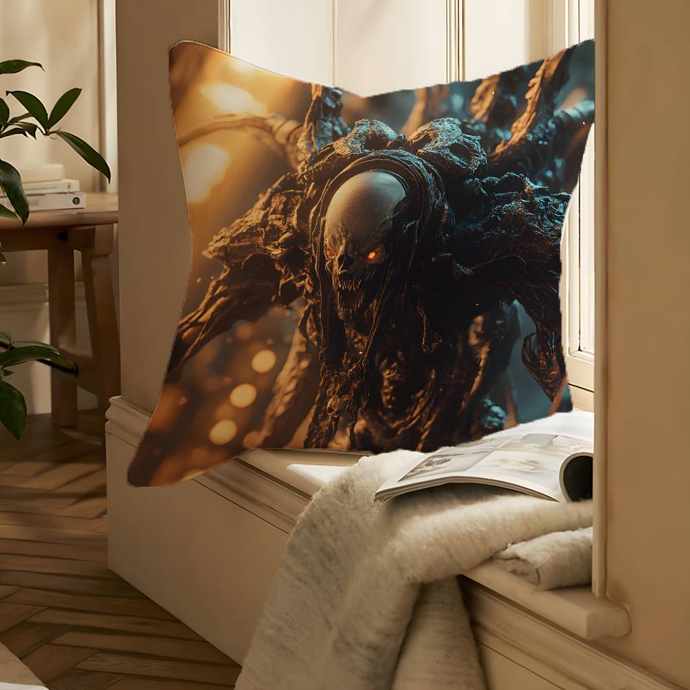 Space Soldier Marines W-Warhammer 40K-MT Pillow Case Printing Pillowcase Living Room Sofa Cushion Cover Bedroom Room Decor