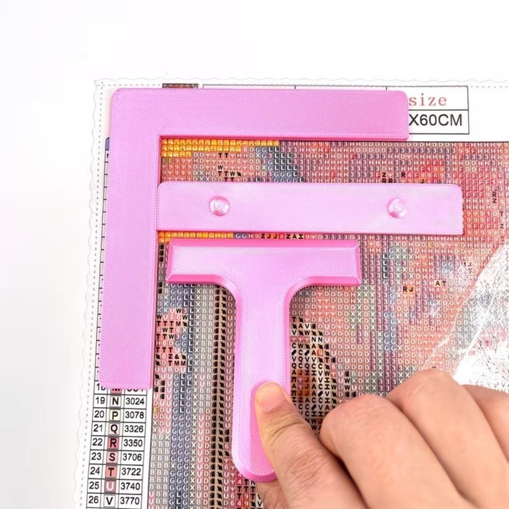 Assist Aligning DIY Diamond Painting Ruler Diamond Painting Tools Alignment Tools Canvas Positioning Correction Tool Solid Color