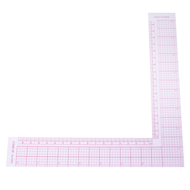 Garment Cutting Plastic L Shape Ruler For Sewing Accessories Patchwork Tools