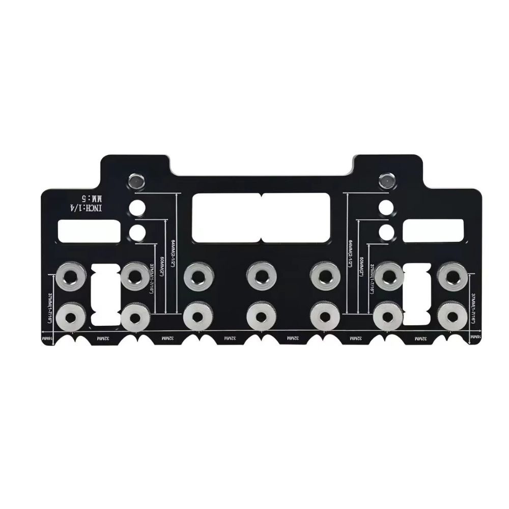 Precision Handle Pitch Punch Hole Locator Wear Resist Aluminum Pocket Hole Jig Kit Cabinet