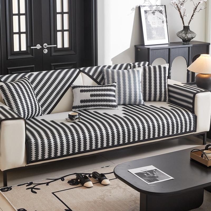 Summer Ice Silk Sofa Cushion Cool But Not Ice Sofa Cushion Non-Slip Light Luxury High-Grade Sofa Cover Towel