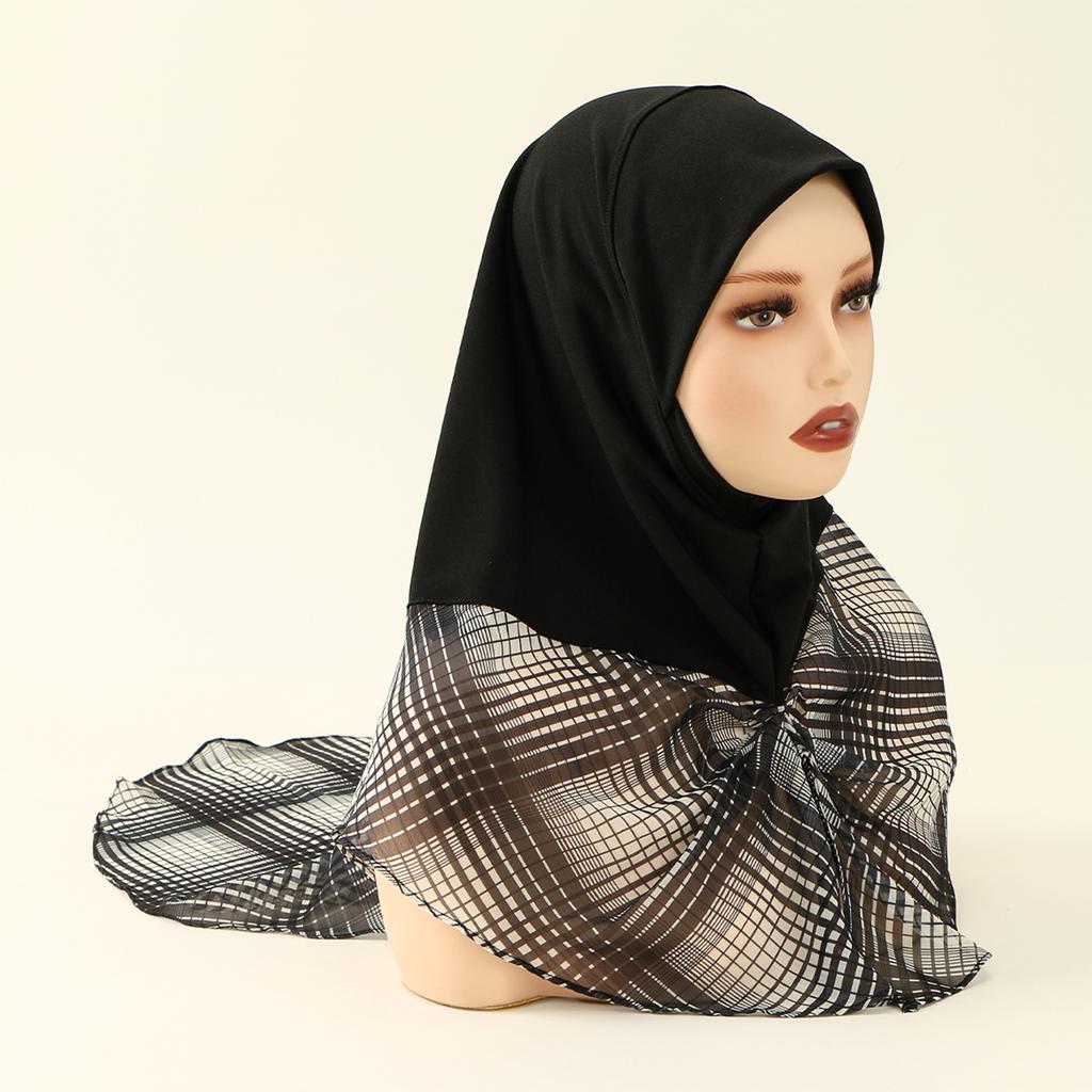 New Instant Hijabs Bonnet Hijab Muslim Woman Shawls Femme Muslim Woman Hat Modale Hijab Undercap Head Scarf Headwraps For Women