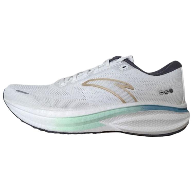 

New Anta Cushioning, Breathable, Lightweight Low Top Casual Running Shoes Men s Papyrus White Pure Gray 112535562R-5 43