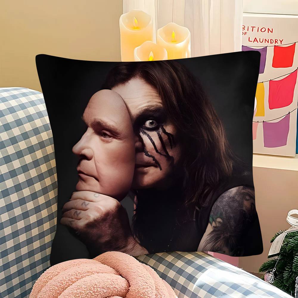 pc Rest Prince Of Darkness OOzzy Osbourne Pillow Case Fashion Square Pillowcase Bedroom Sofa Room Ins Decoration Leisure
