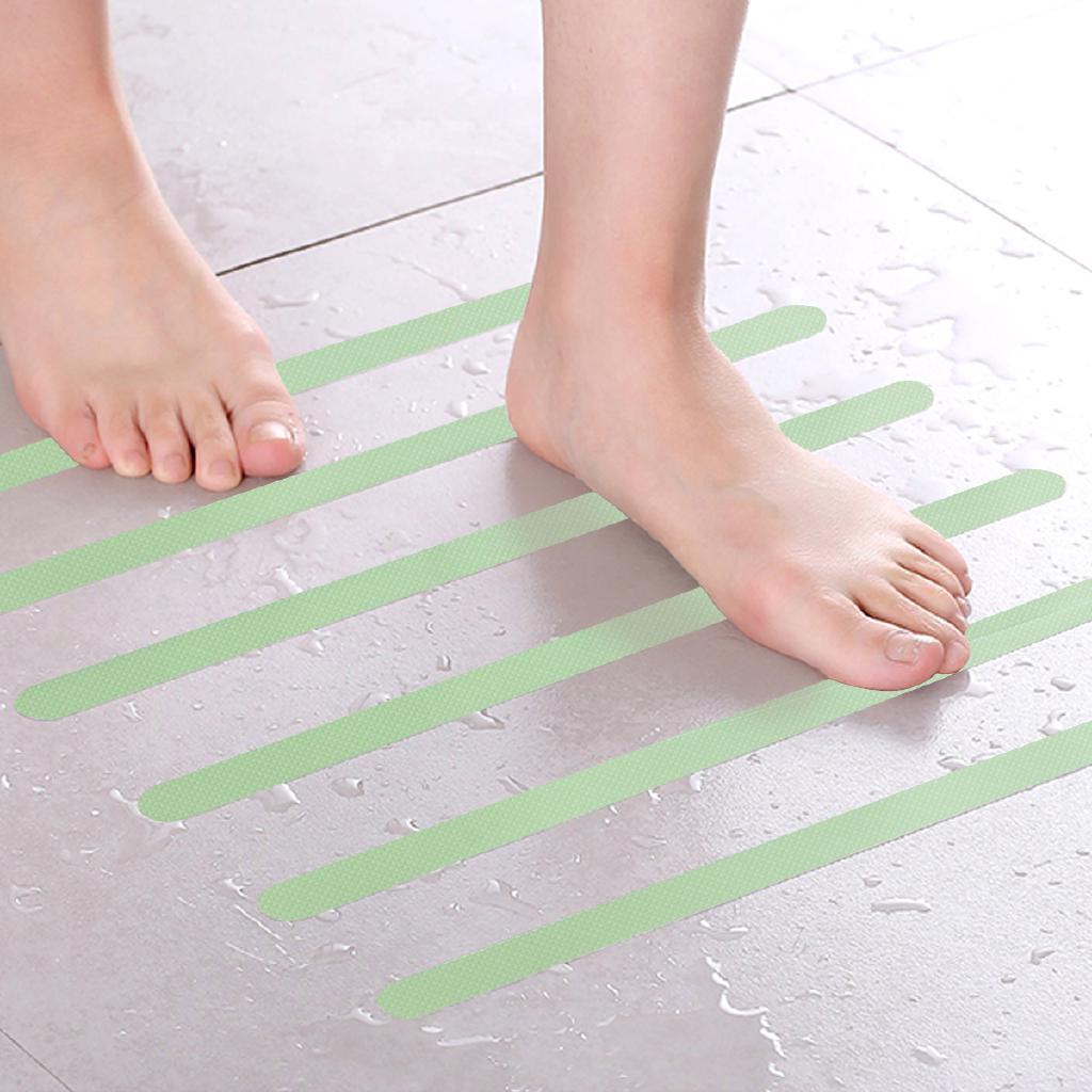 12 Stück Rutschfeste Badezimmerbodenaufkleber Wasserdicht Nachleuchtend Badewannenstufenaufkleber