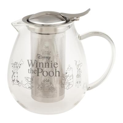 Maebata Disney Winnie the Pooh Glass 52947 Heat-Resistant Pot, 580ml, D-WP35
