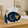 1pc Night Clouds Tissue Box | Multi-Functional Napkin Dispenser, Suitable for Home, Parties, Car Decoration Golden Moon Lantern - Decorative Tissue Bo