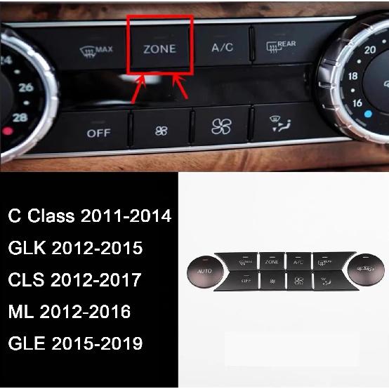 Skirta Mercedes Benz Mygtuko Užklijuojama Plokštelė CLA GLA GLE GLK A B C E Klasė ML GL W176 W246 W242 W204 W205 W212 C117 X166 X204 X156