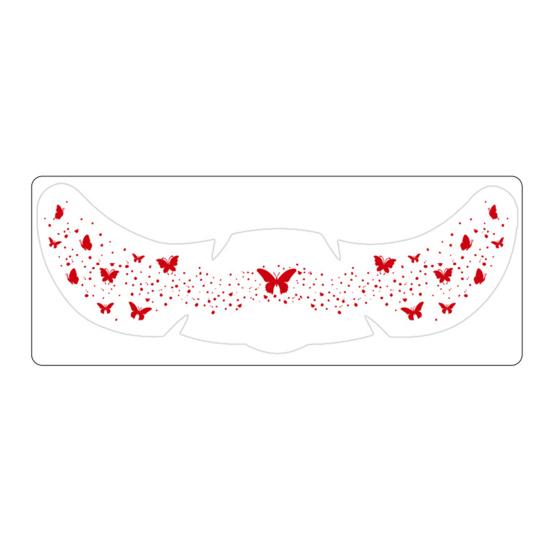 yangyizhi Temporary Tattoo Sticker, Red Freckles Face Tattoo, Waterproof for Adults Festive Party Makeup J