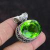 Faceted Peridot Pendant Real Gemstone Jewelry Vintage Handmade Pendant 925 Sterling Silver Pendant Very Pretty Peridot Jewelry Gifts For Mom
