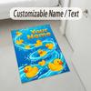 Celebration Party Theme Crystal Velvet Rug Personalized Custom Name Text Soft Floor Mat Home Decor