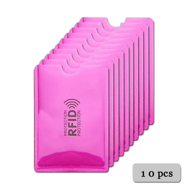 5~20Pcs Anti-Scan Card Sleeve Anti-magnetic Anti-theft Anti RFID/NFC scanning Aluminium Foil Safty Bank Card ID Card Card Holder