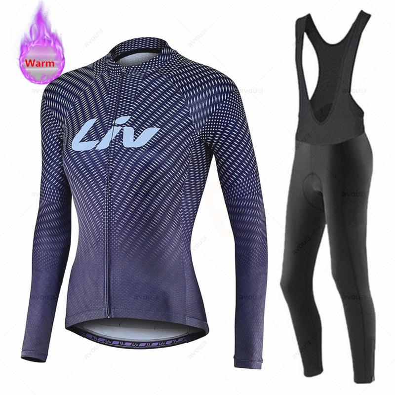 2026Women Winter Bicicleta Set Outdoor Thermal Fleece Cycling Clothing Road Bike Shirt MTB Jersey Bicycle Uniform Roupa Ciclismo