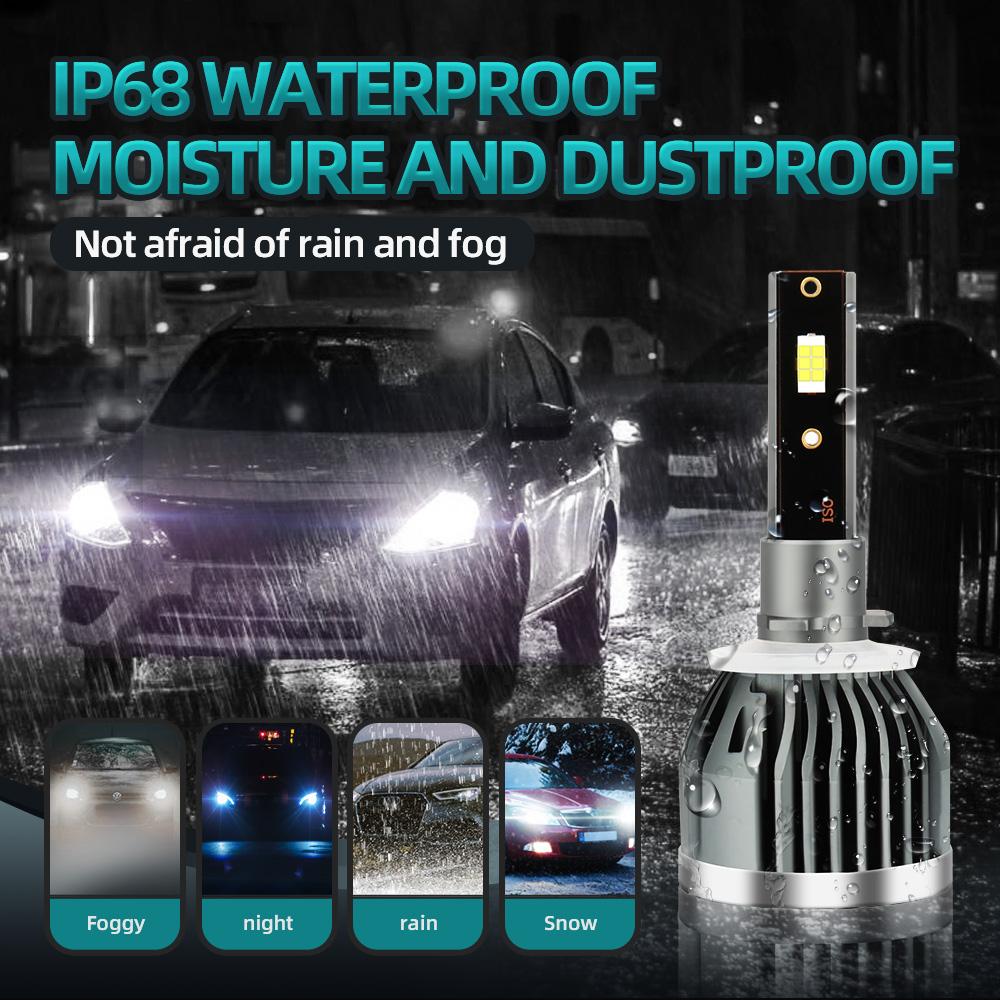 Cooling System 30000LM  880 Car LED Headlight Bult in Driver High Quality 3570 CSP Chips LED Bulbs
