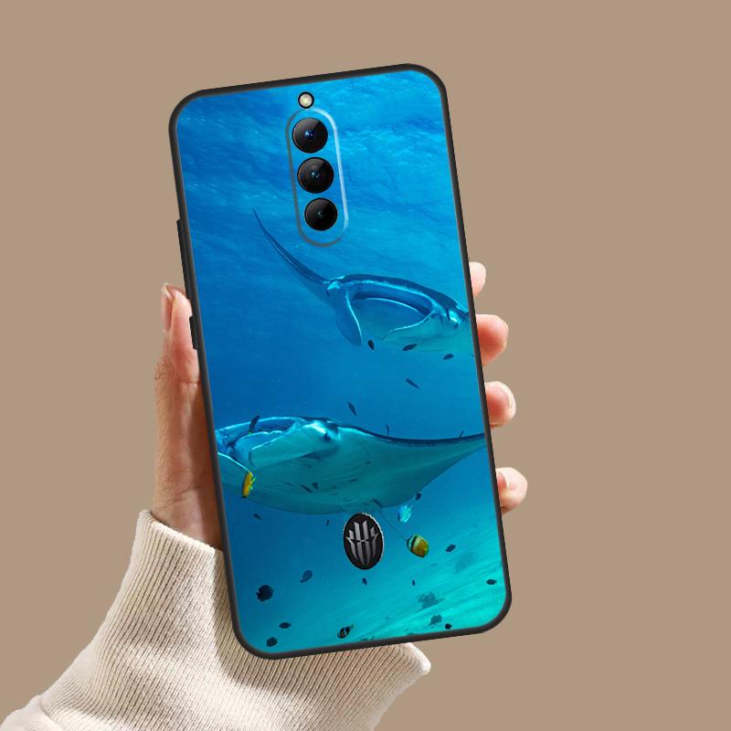 Animal Manta Ray Case For ZTE Nubia Red Magic 11 10S 9S 8S 8 9 10 Pro Plus 6 7 6S 7S Pro 5G 6R 10 Air Cover