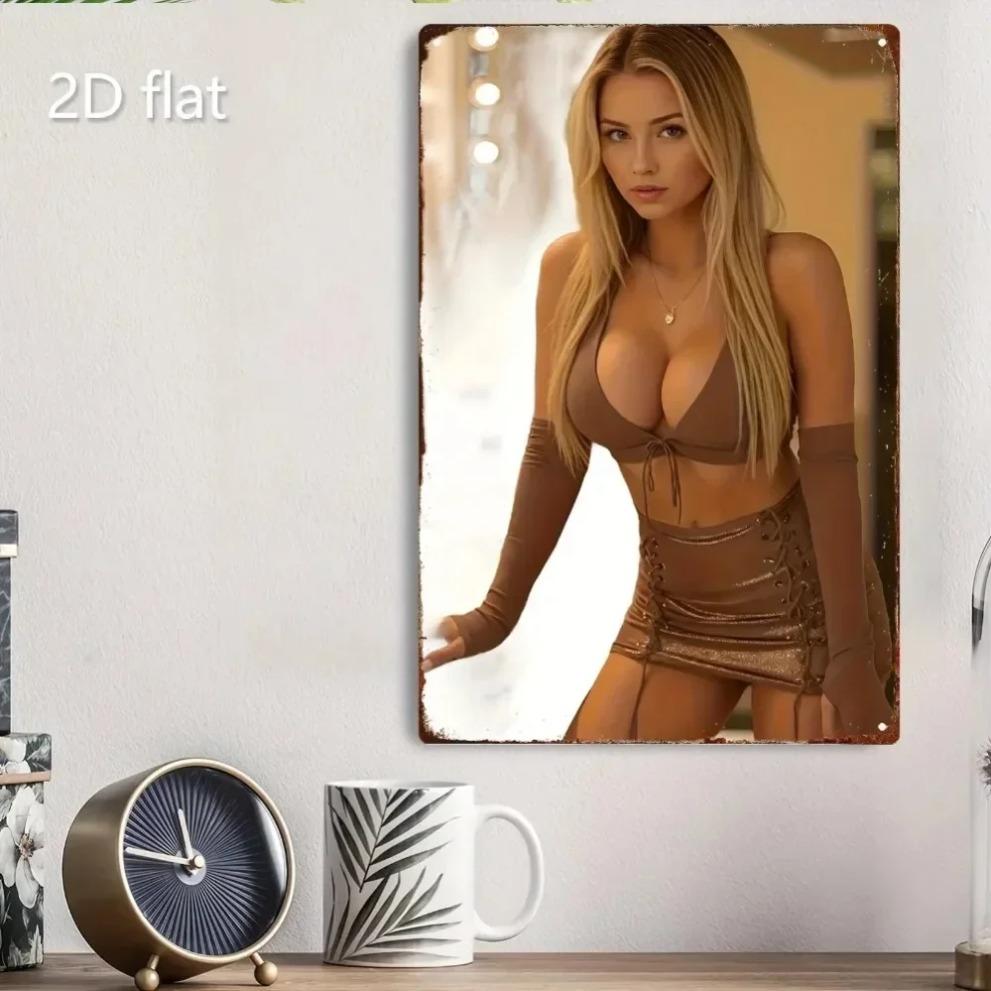 Vintage Tin Sign 8x12 Inch Retro Metal Wall Decor for Cafe Bar Garage Studio