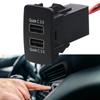 Quick Charging QC3.0 Double USB Power Socket Rapid Charger for Phones Tablets and More For Car Vehicles Adapter