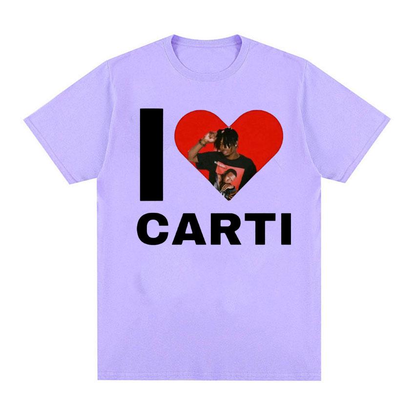 I Love Playboi Carti Rapper Graphic Tshirt Unisex Women Harajuku Y2k Short Sleeve Tshirt Male Hip Hop Oversized T Shirt Streetwear
