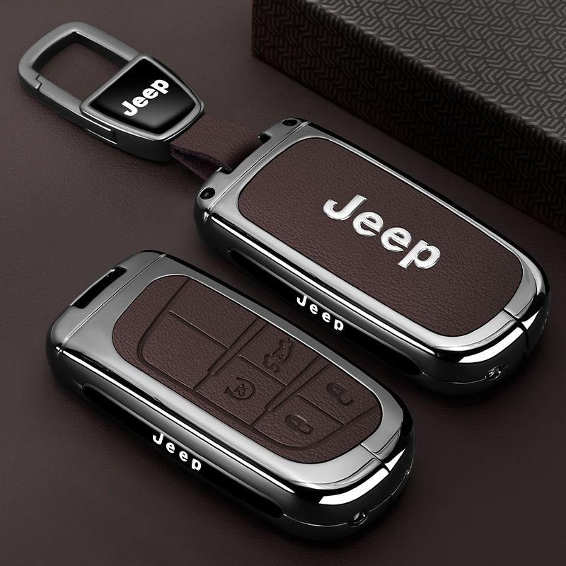 Mpxf10 Metal Car Smart Key Case Cover Shell For Jeep Grand Cherokee WK2 KL Wrangler JK Renegade Commander Compass 2018 2022 Accessories