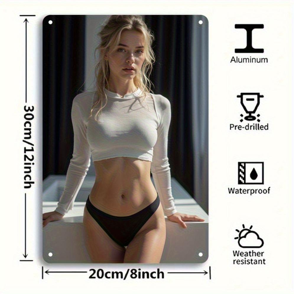 Vintage Woman Poster Retro Wall Art  Frameless Canvas Print Home Decor for Living Room Bedroom Office Bar Cafe