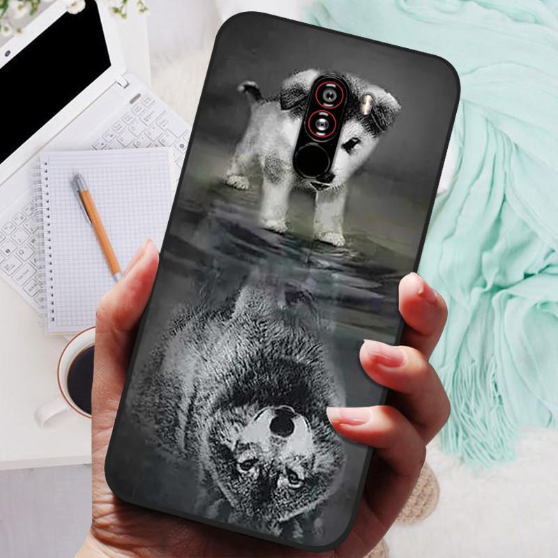 For xiaomi mi pocophone f1 Cases Cat Painted Soft TPU Silicone Phone Cover For xiaomi poco F1 Case PocofoneF1 Case Coque Etui