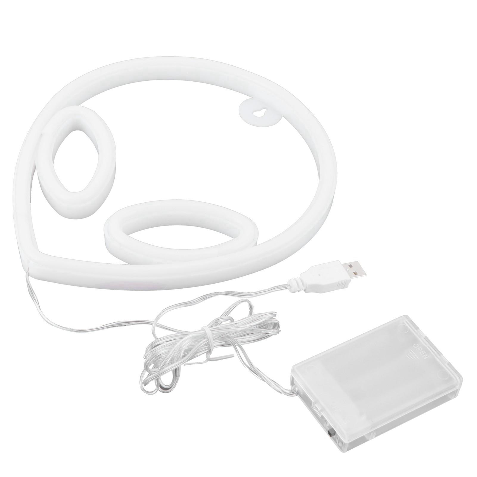 

Unique Alien Neon Light Battery USB Operated Decorative LED Neon Sign Wall Decoration Pink Blue