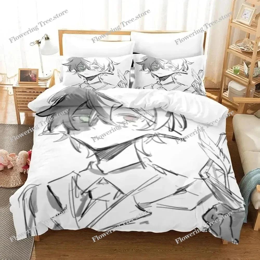 3D Print Ranboo Bedding Set Duvet Cover Bed Set Quilt Cover Pillowcase Comforter king Queen Size Boys Adult Bedding Set